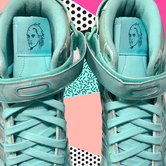 Adidas Jeremy Scott Forum High Dipped Sample "Acid Mint" - Picture 4 of 7